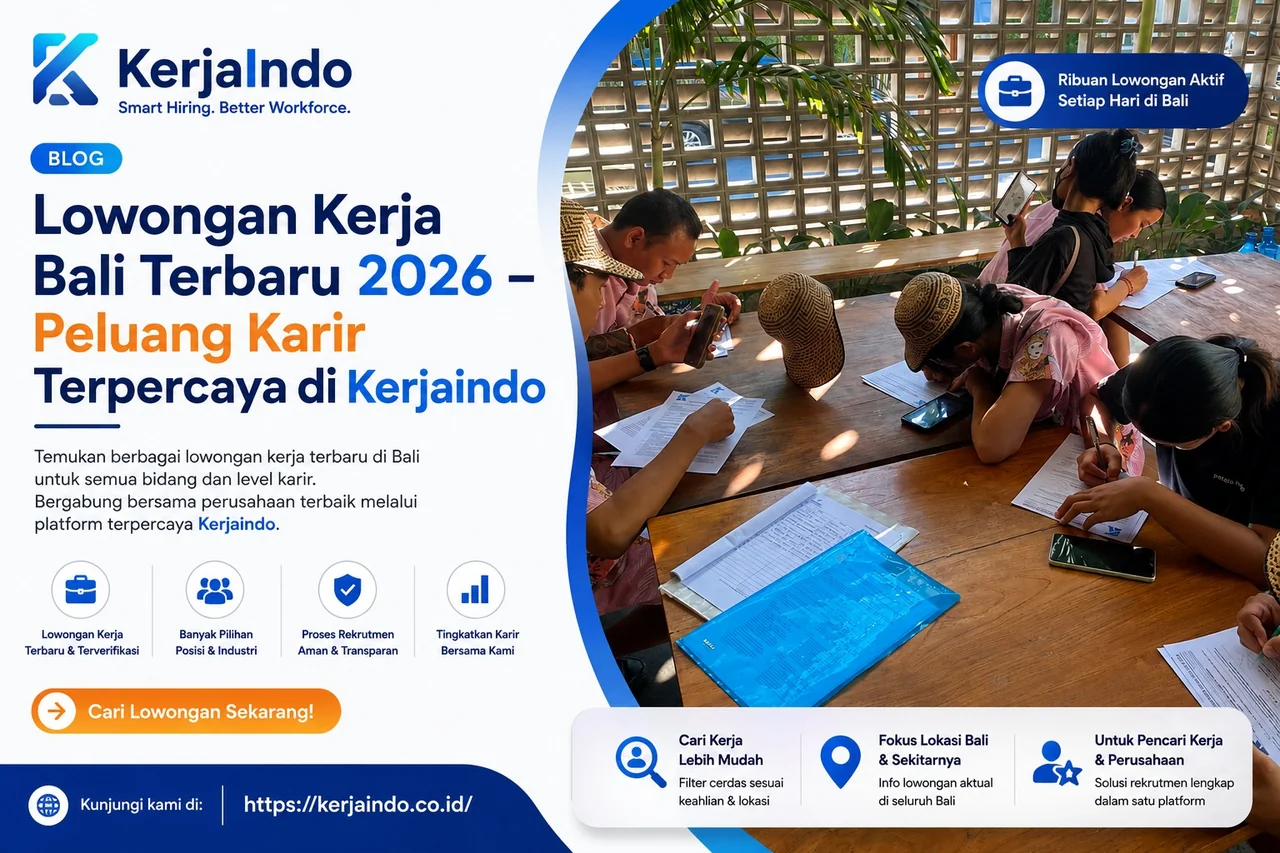 Lowongan Kerja Bali Terbaru 2026 – Peluang Karir Terpercaya di Kerjaindo