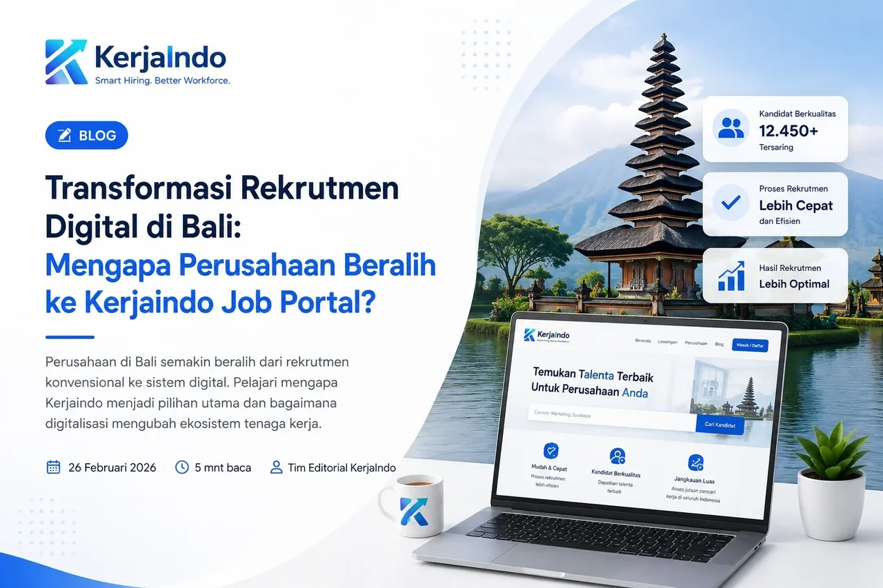 Transformasi Rekrutmen Digital di Bali: Mengapa Perusahaan Beralih ke Kerjaindo Job Portal?