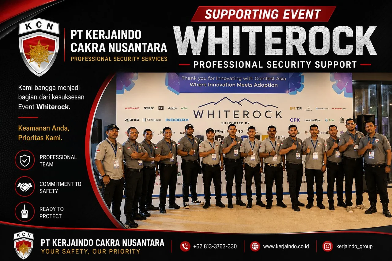 Tim security KCN mendukung event White Rock di Bali
