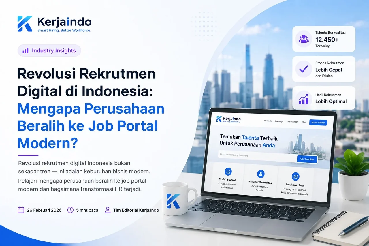 Revolusi Rekrutmen Digital di Indonesia: Mengapa Perusahaan Beralih ke Job Portal Modern?