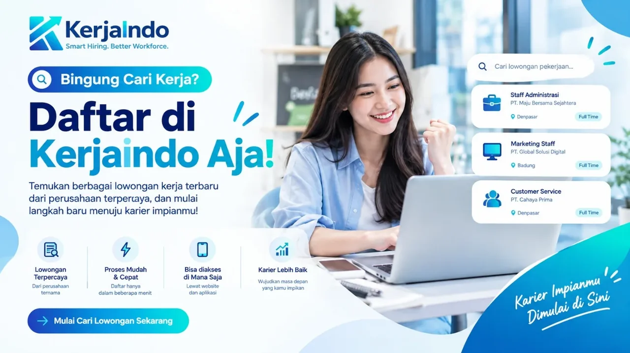 Bingung Cari Kerja? Daftar di Kerjaindo Aja, Temukan Peluang Kariermu!