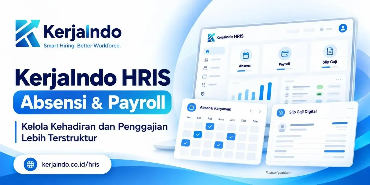 KerjaIndo HRIS: Kelola Absensi dan Payroll Karyawan Lebih Terstruktur