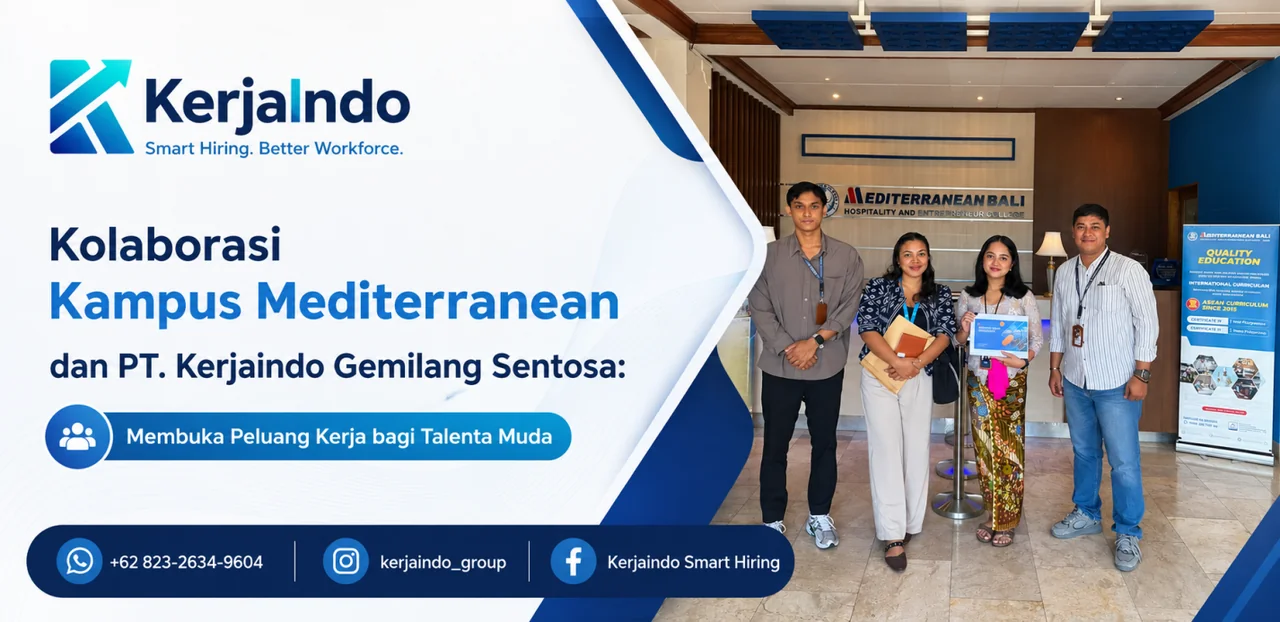 Ilustrasi Kolaborasi Kampus Mediterranean dan PT KerjaIndo Gemilang Sentosa: Membuka Peluang Kerja bagi Talenta Muda