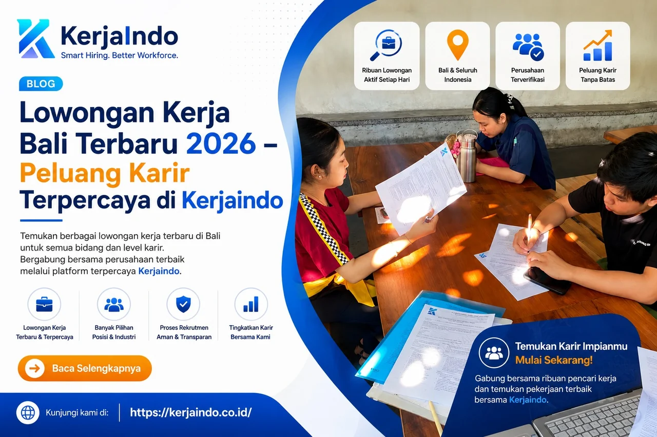 Kerjaindo: Job Portal Bali Terpercaya untuk Rekrutmen Profesional
