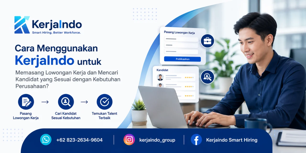 Ilustrasi Cara Menggunakan KerjaIndo untuk Memasang Lowongan Kerja dan Mencari Kandidat yang Sesuai dengan Kebutuhan Perusahaan?